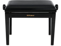 <b>Roland RPB-200PE Banco de Piano Preto Polido com Regulação de Altura</b> <b>Roland RPB-200PE Banco de Piano Preto Polido com Regulação de Altura</b>